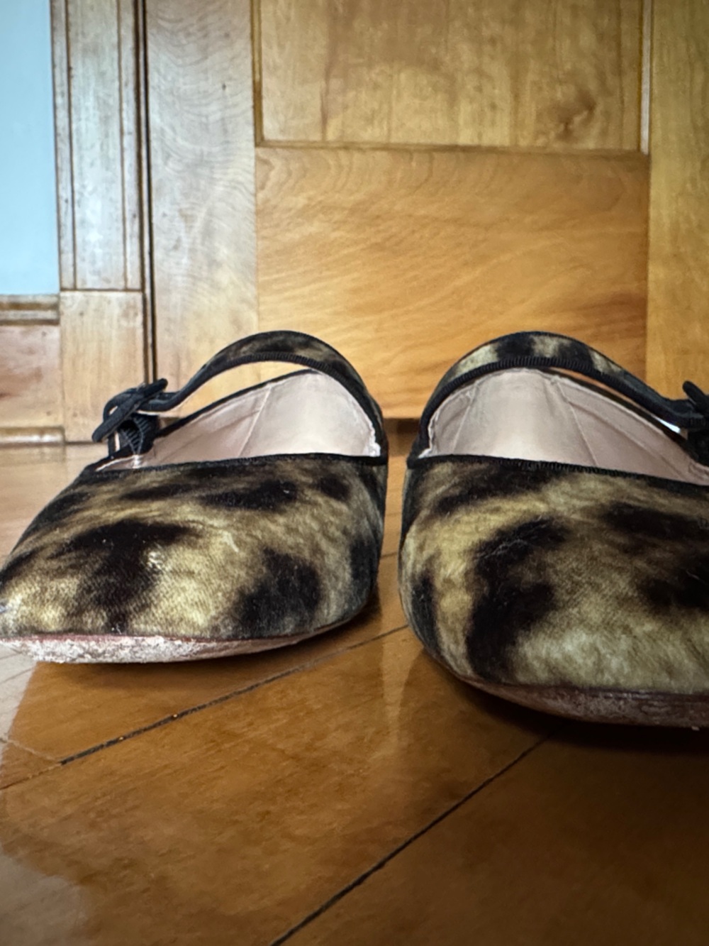 Loeffler Randall Leopard Print Mary Jane Flats, Size 7 1/2 - Picture 4 of 4